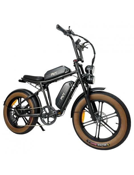 PVY X20 Mountain Electric Bike motore 1000W doppia batteria 48V 30Ah copertone 20*4.0'' 50km/h 200km 100N.M - Nero Sostegno trimestrale