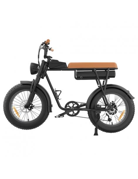 YAMALI FXH-006 Bicicletta elettrica Motore 1000W Batteria 48V 20Ah Pneumatici grassi 20*4'' - Marrone Discount Store per i nuovi prodotti