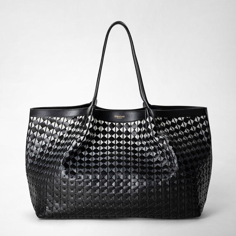 Serapian Tote bag secret in mosaico chiaroscuro 2025