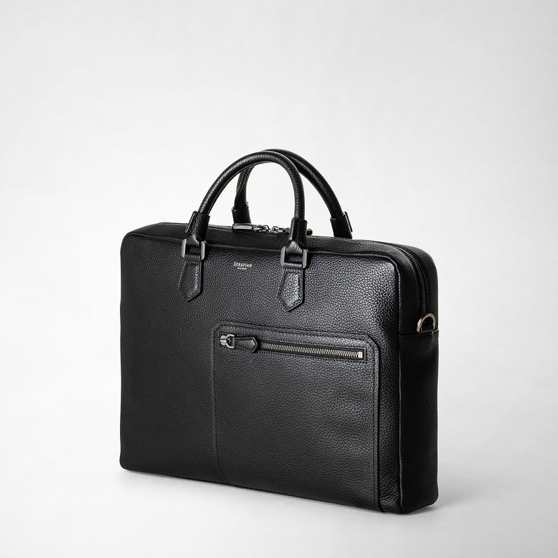 Serapian Borsa business quattordici in pelle cachemire Vendita
