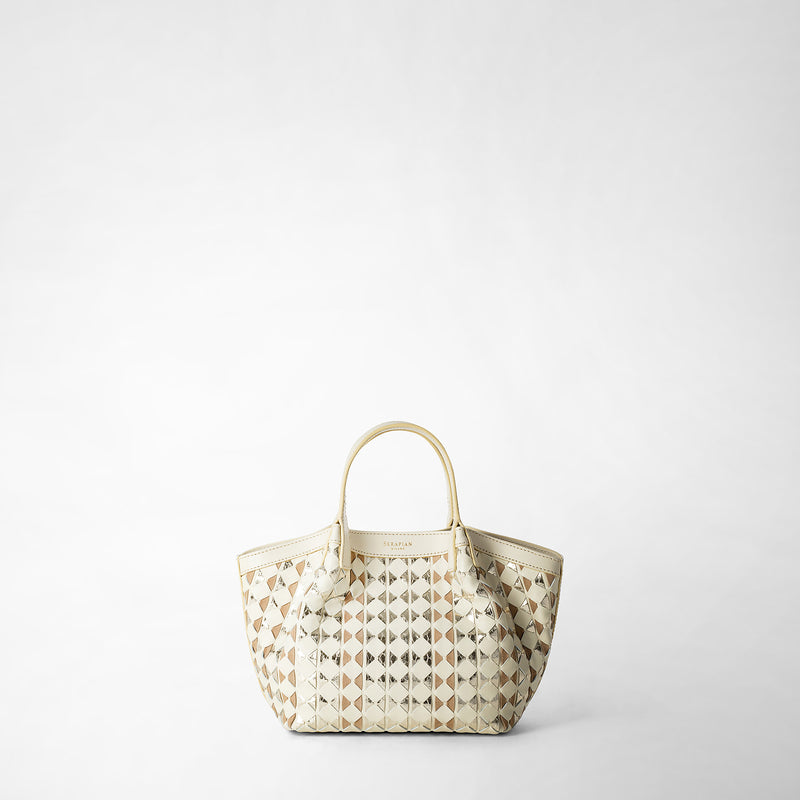 Serapian BORSA SECRET MINI IN MOSAICO ED ELAPHE I Più Venduti