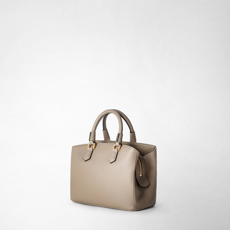 Serapian small luna handbag in rugiada leather sahara Negozio