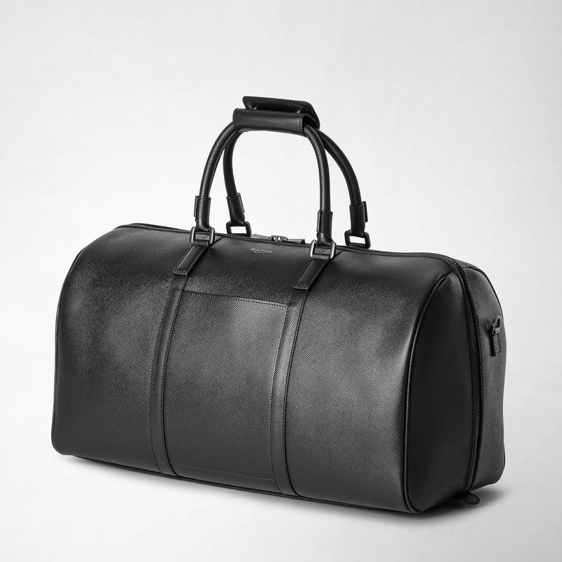 Serapian Borsa da viaggio in pelle evoluzione nero eclissi Spedizione Gratuita