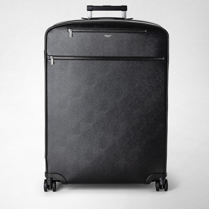 Serapian Trolley grande in pelle evoluzione nero eclissi Pezzi Unici
