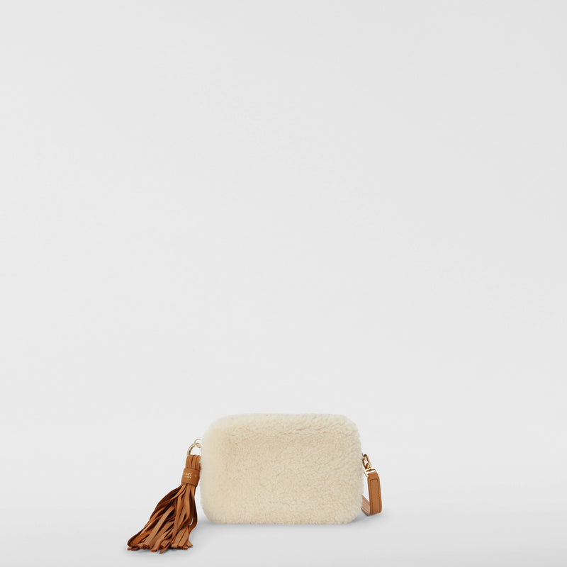 Serapian BORSA MINI IN SHEARLING Soddisfazione Garantita