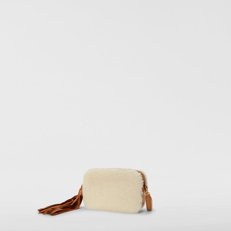 Serapian BORSA MINI IN SHEARLING Soddisfazione Garantita