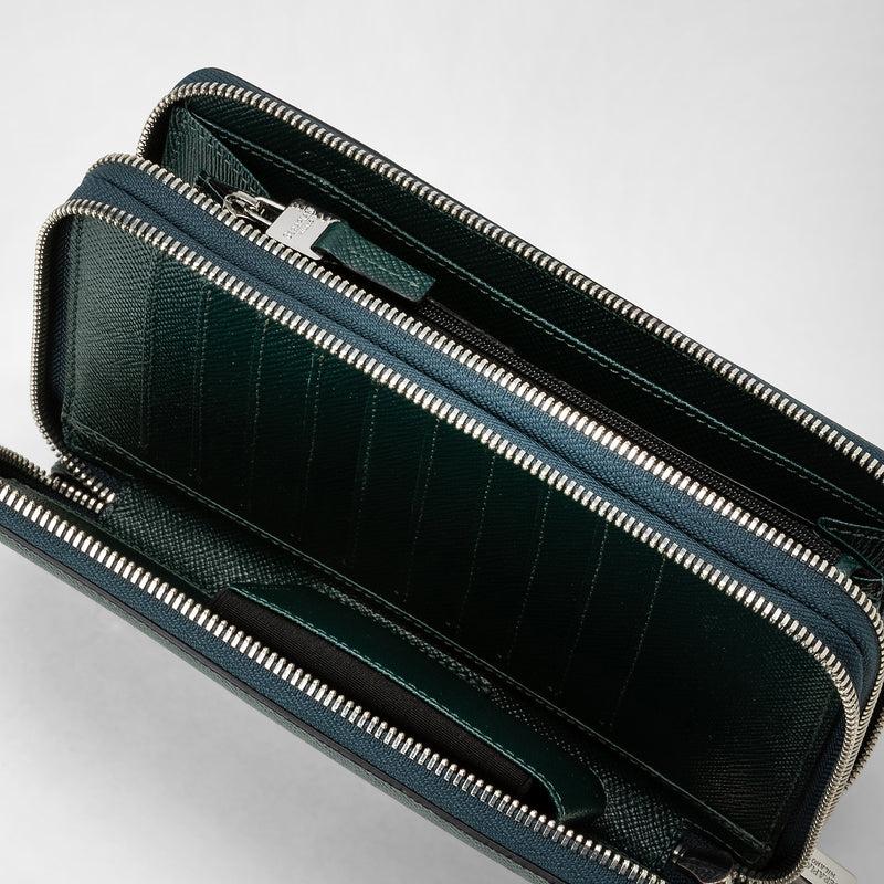 Serapian POCHETTE DA VIAGGIO CON ZIP DOPPIA IN PELLE EVOLUZIONE Offerta esclusiva