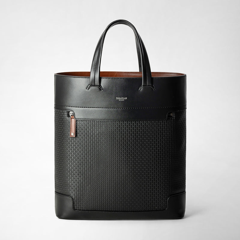 Serapian TOTE BAG VERTICALE IN STEPAN 72 Ritorno libero