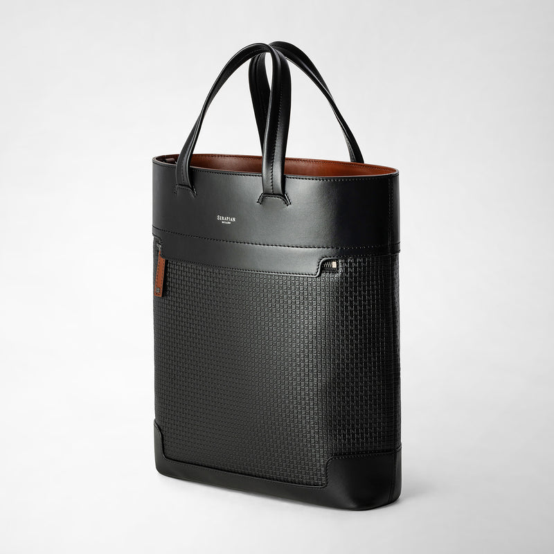 Serapian TOTE BAG VERTICALE IN STEPAN 72 Ritorno libero