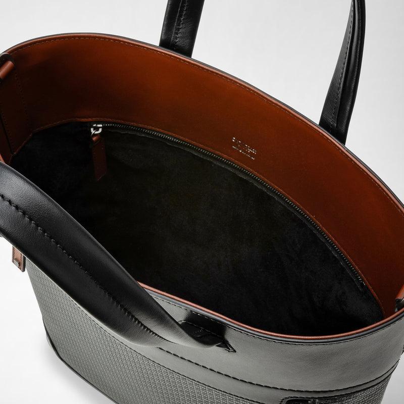 Serapian TOTE BAG VERTICALE IN STEPAN 72 Ritorno libero