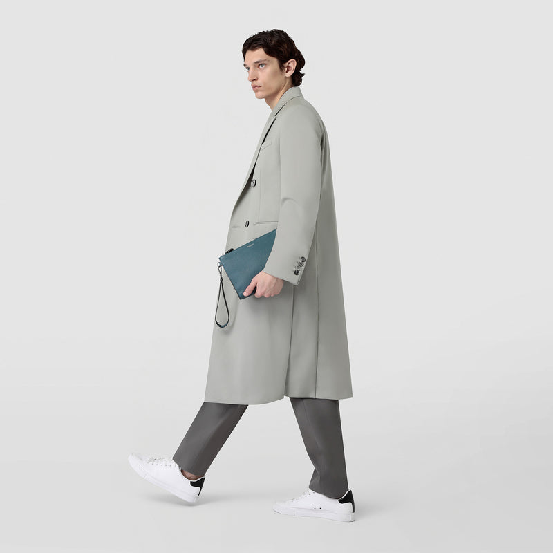 Serapian POCHETTE CON ZIP IN PELLE CACHEMIRE Fino al 50% di sconto