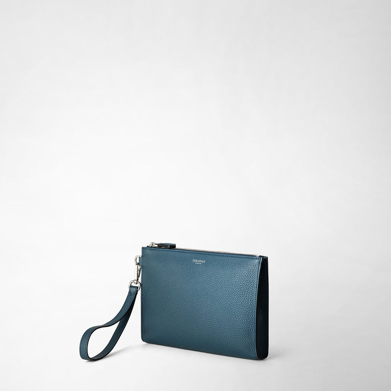 Serapian POCHETTE CON ZIP IN PELLE CACHEMIRE Fino al 50% di sconto