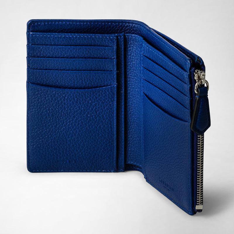 Serapian PORTAFOGLIO VERTICALE CON ZIP IN PELLE CACHEMIRE Sostegno trimestrale