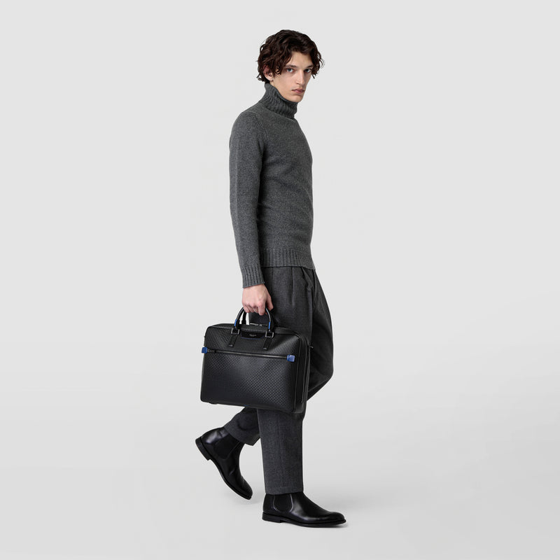 Serapian BORSA BUSINESS SLIM IN STEPAN Black Friday Prezzi