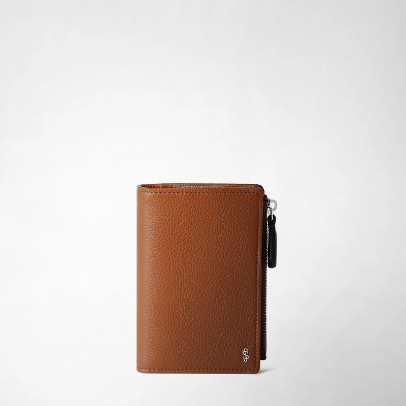 Serapian PORTAFOGLIO VERTICALE CON ZIP IN PELLE CACHEMIRE Promozione