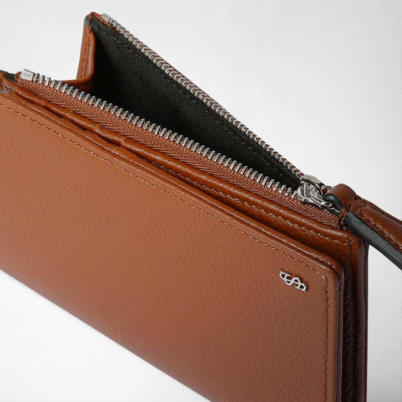 Serapian PORTAFOGLIO VERTICALE CON ZIP IN PELLE CACHEMIRE Promozione