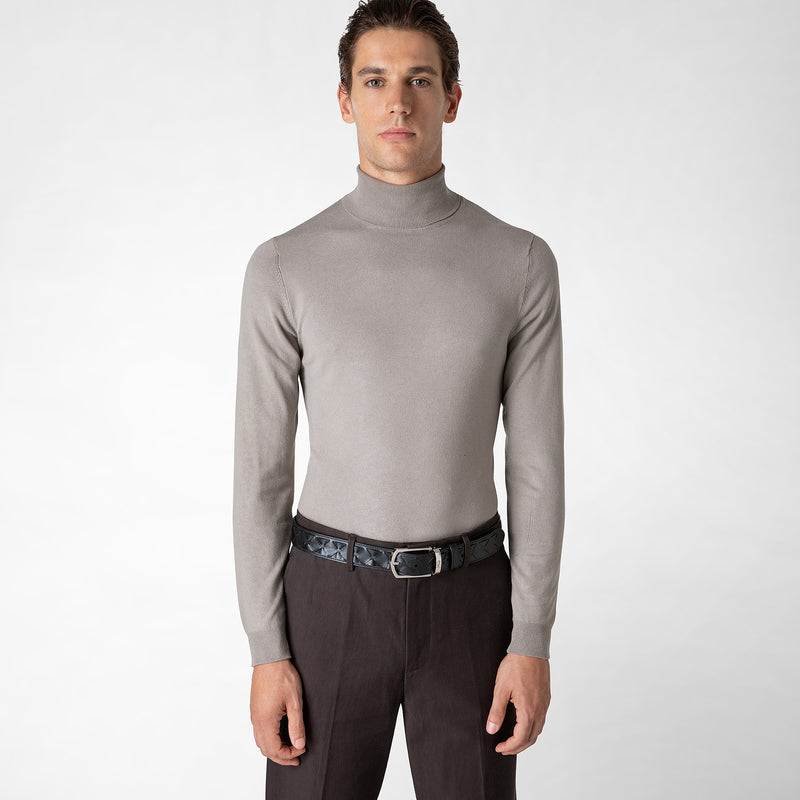 Serapian Belt in mosaico black Saldi