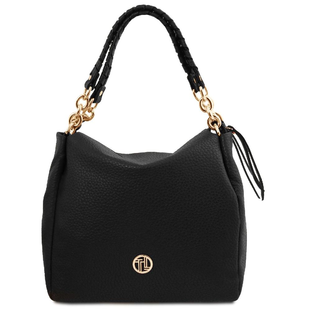 Tuscany Leather Shopping Tasche aus Weichem Leder Negozio
