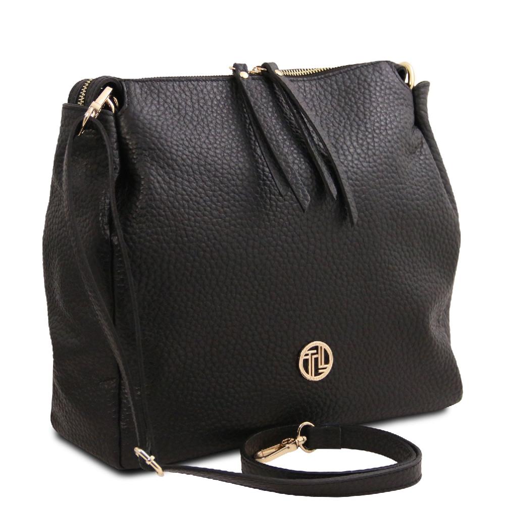 Tuscany Leather Shopping Tasche aus Weichem Leder Negozio