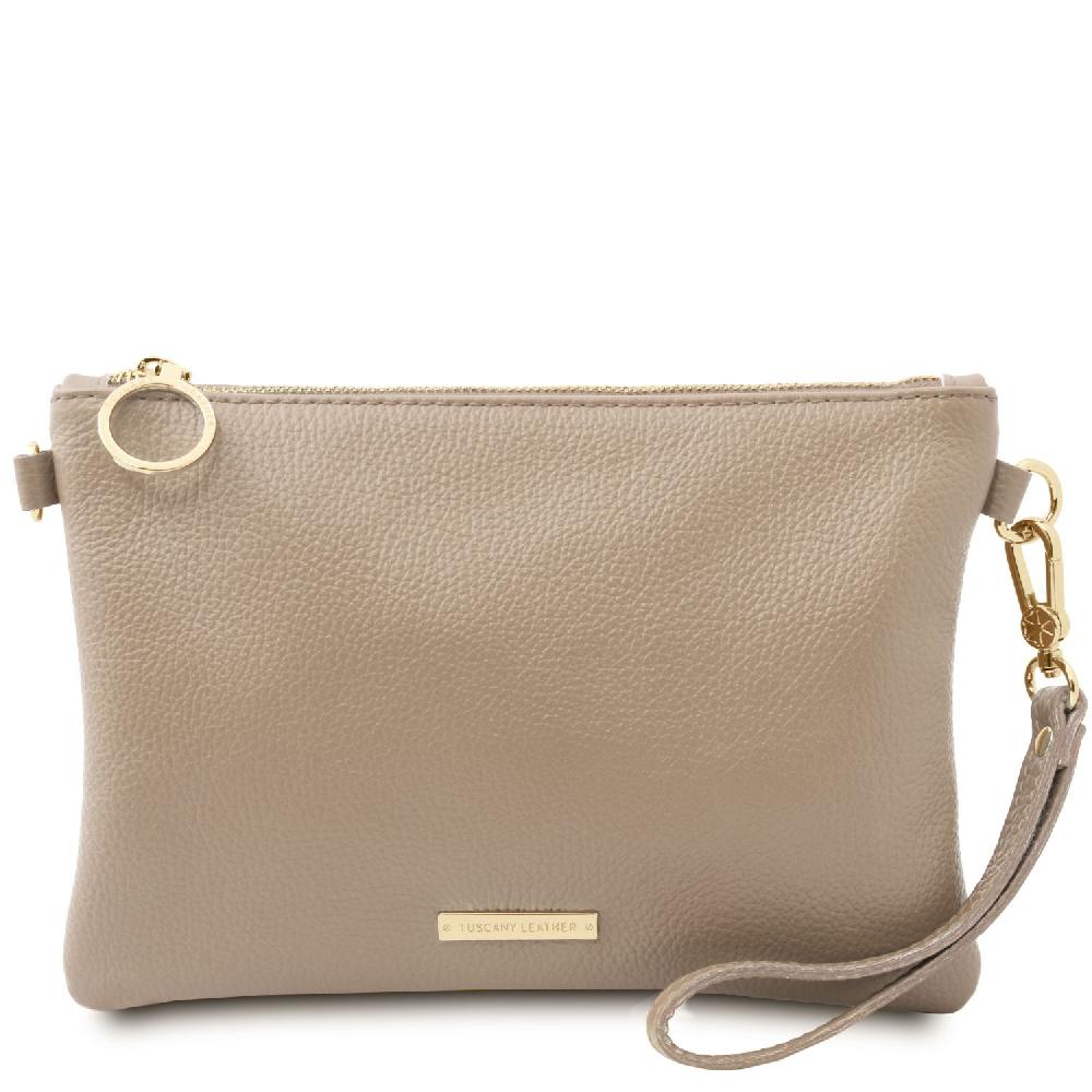 Tuscany Leather Clutch aus Weichem Leder Prezzo Ridotto