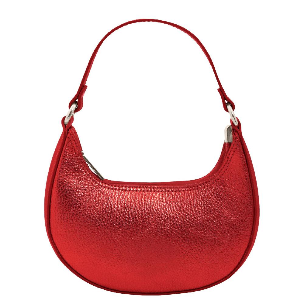 Tuscany Leather Handtasche aus Weichem Metallic-Leder mit Schulterkette Outlet
