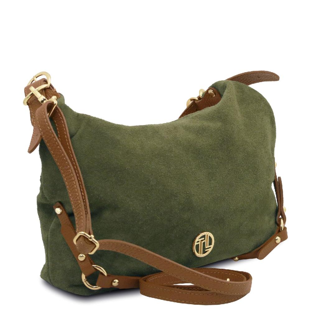 Tuscany Leather Bolso de asa Larga en Piel Agamuzada Italy