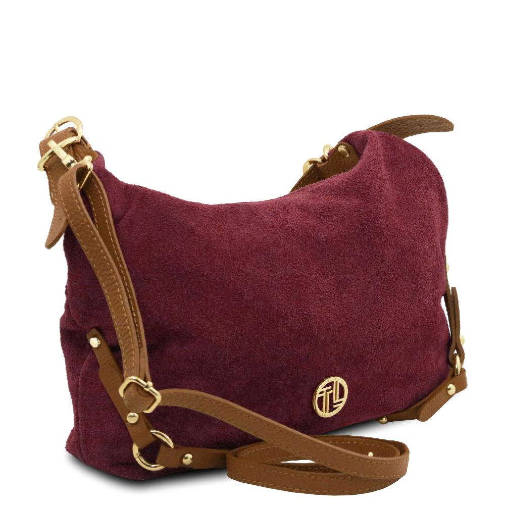 Tuscany Leather Borsa a Spalla in Pelle Scamosciata Fino Al -60%