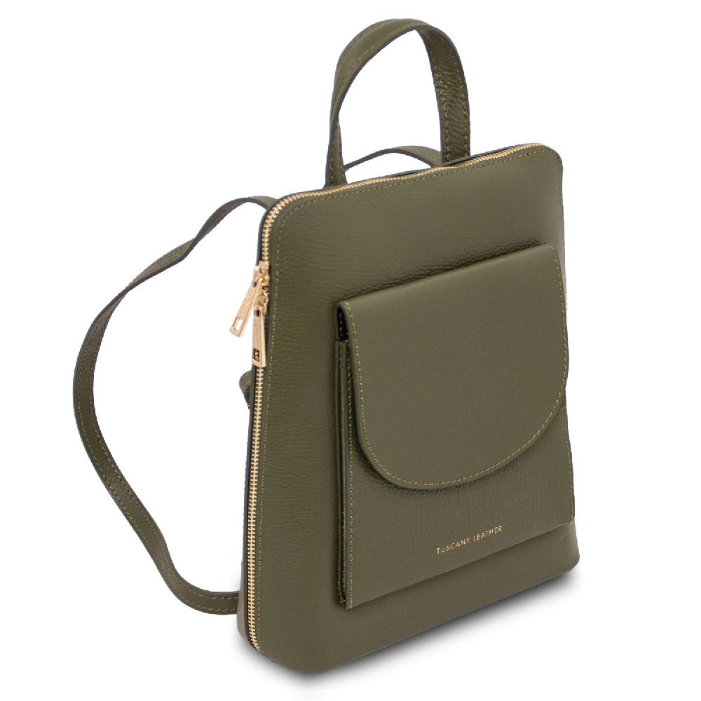Tuscany Leather Zaino Piccolo da Donna in Pelle Convenienza