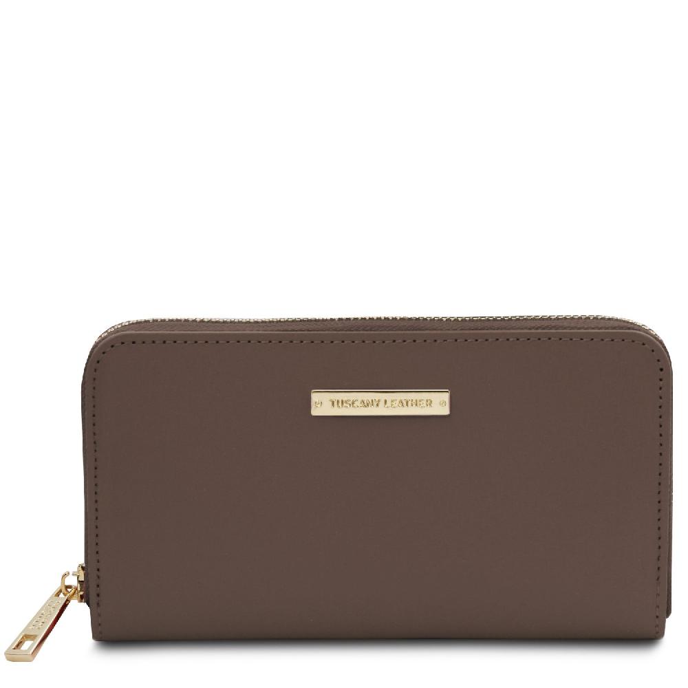 Tuscany Leather Esclusivo Portafogli in Pelle zip Around Outlet