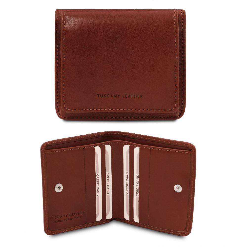 Tuscany Leather Esclusivo Portafogli in Pelle con Portamonete Vendite Flash