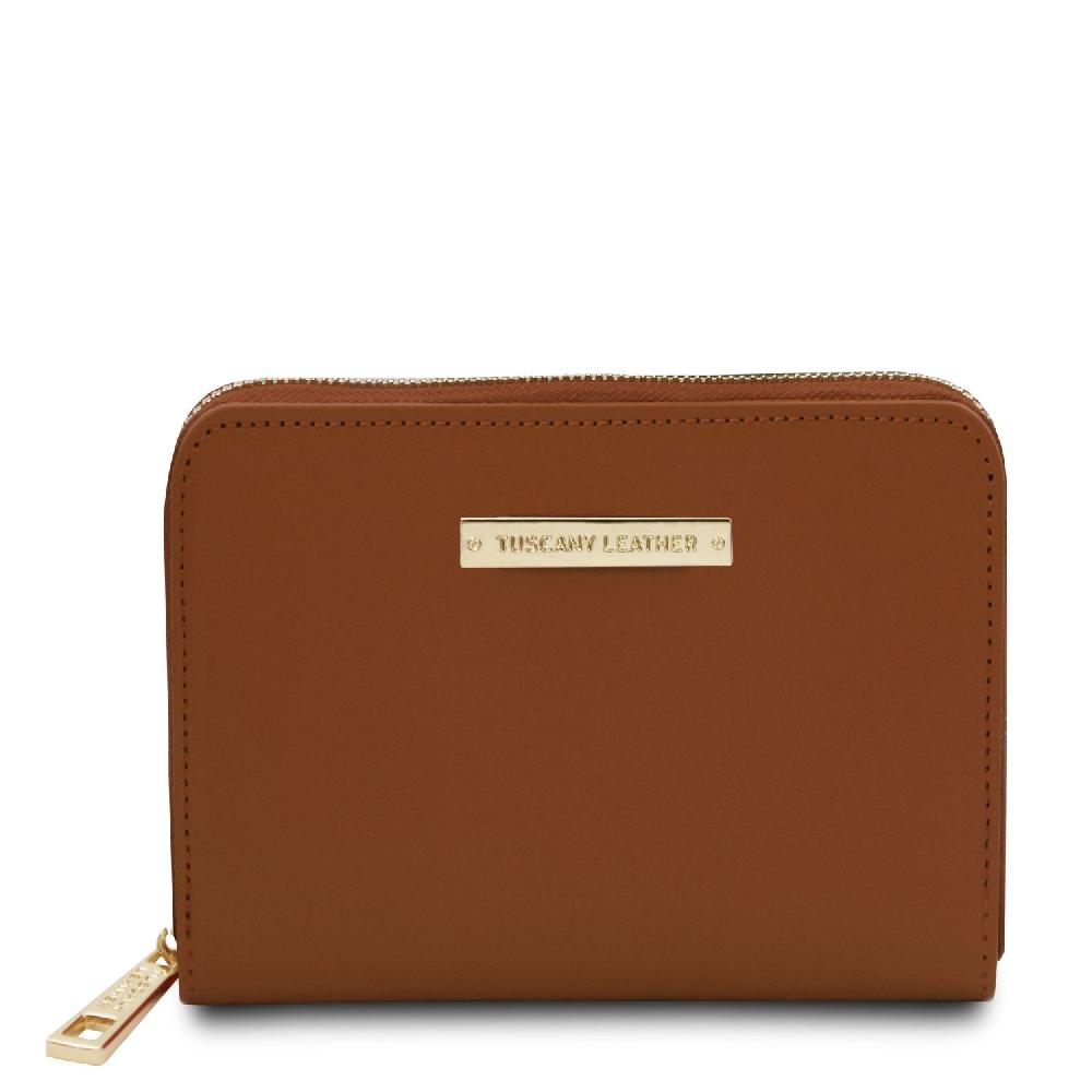 Tuscany Leather Esclusivo Portafogli in Pelle zip Around In Linea