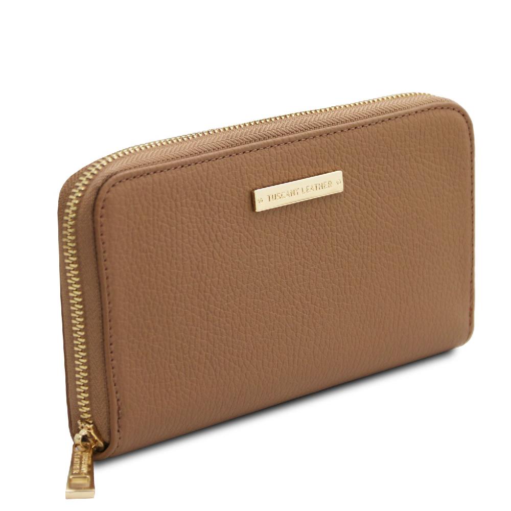 Tuscany Leather Esclusivo Portafogli in Pelle zip Around Liquidazione