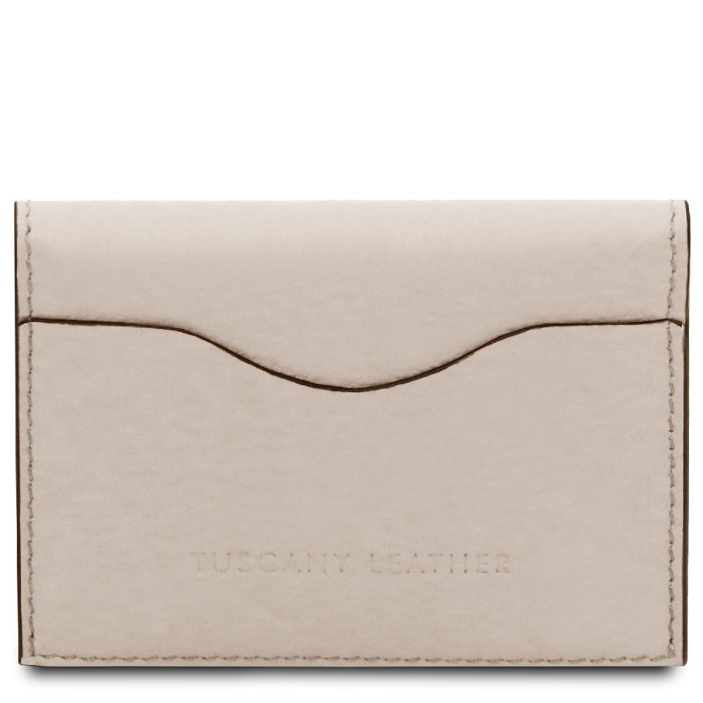 Tuscany Leather Porta Biglietti da Visita / Carte di Credito in Pelle Consegna Veloce