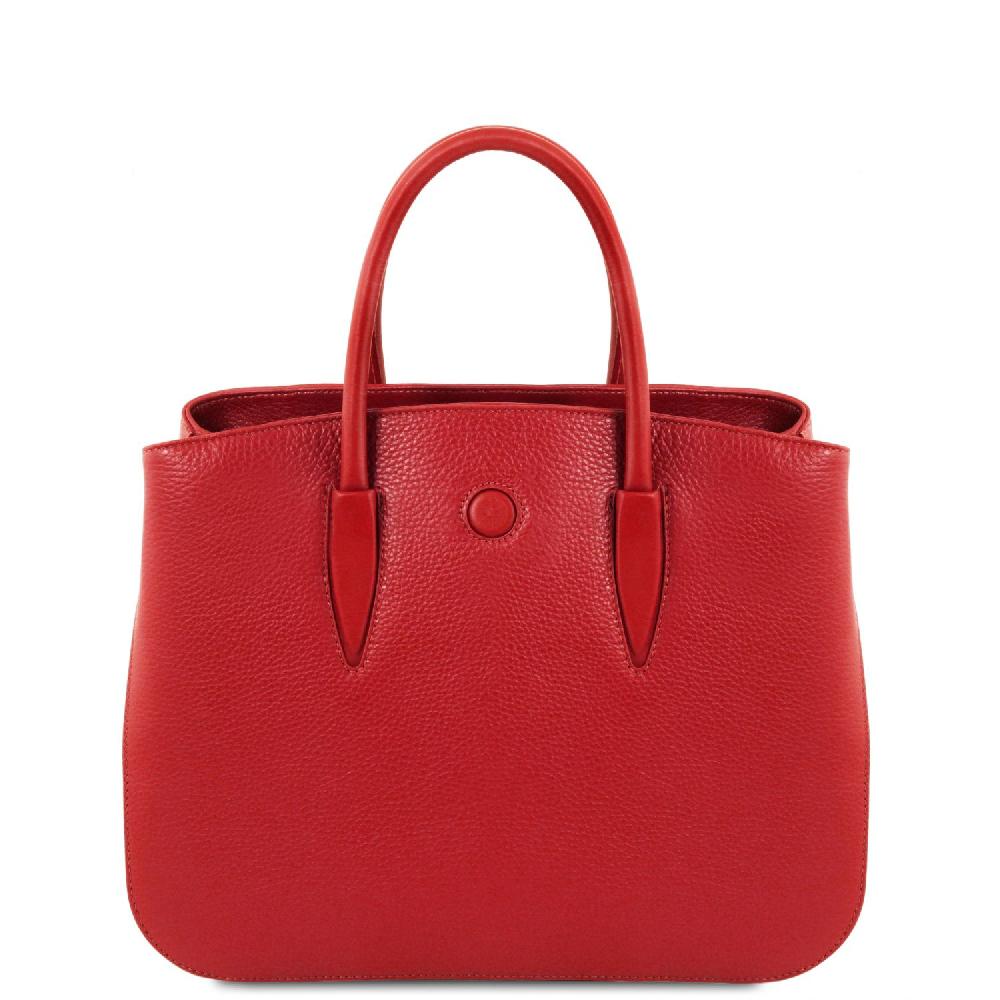 Tuscany Leather Borsa a Mano in Pelle e Portafoglio in Pelle 3 Ante con Portaspiccioli Comprare a buon mercato