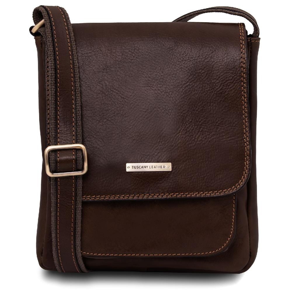 Tuscany Leather Borsello da Uomo in Pelle con Tasca Frontale Black Friday