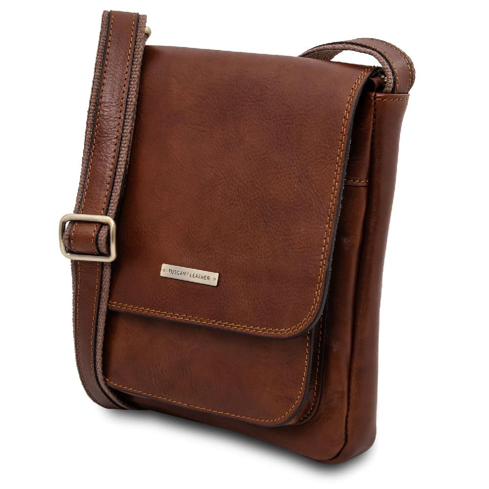 Tuscany Leather Borsello da Uomo in Pelle con Tasca Frontale Black Friday