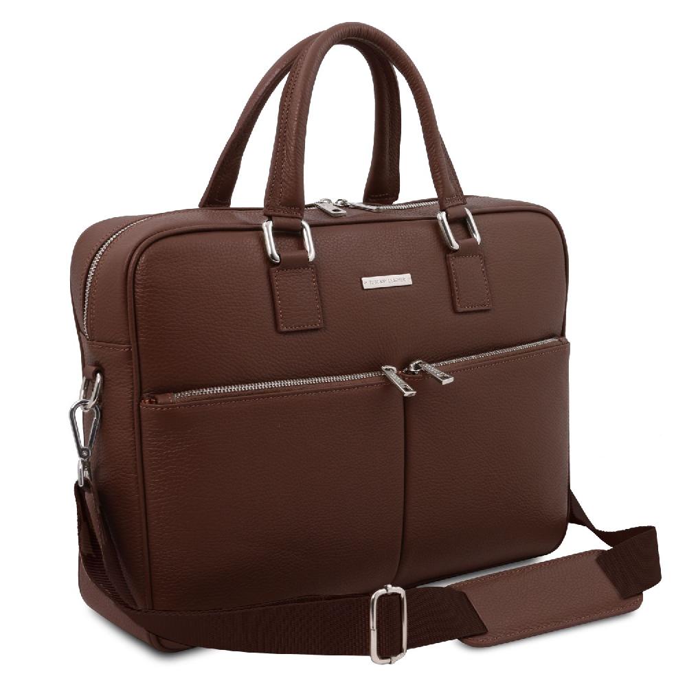 Tuscany Leather Borsa Porta Computer in Pelle Offerta Anniversario