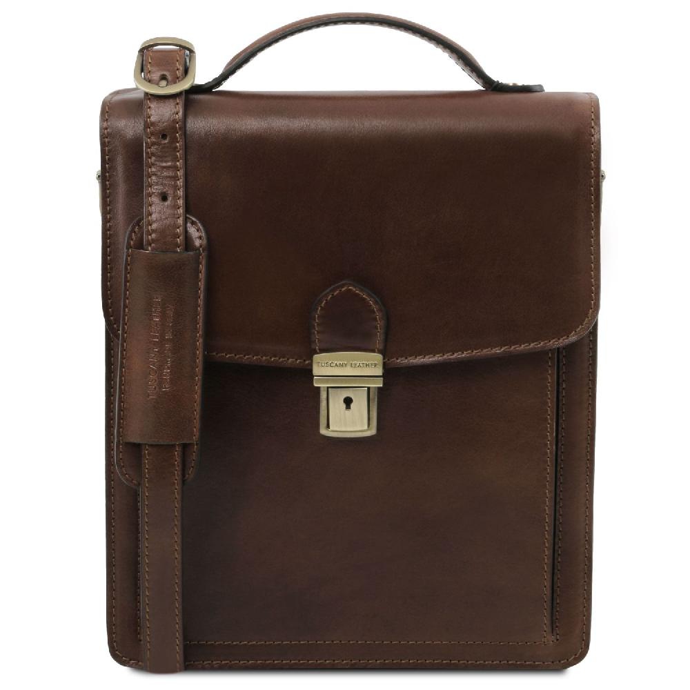Tuscany Leather Borsello in Pelle a Tracolla - Misura Grande Latest fashion