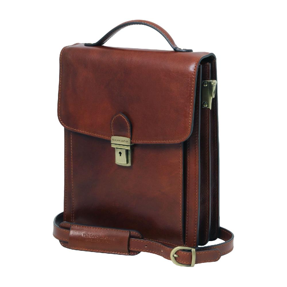 Tuscany Leather Borsello in Pelle a Tracolla - Misura Grande Latest fashion