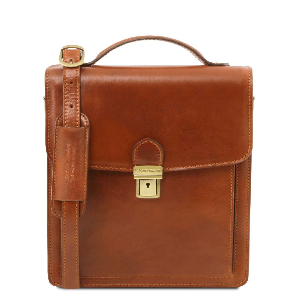 Tuscany Leather Borsello in Pelle a Tracolla - Misura Piccola Grandi sconti