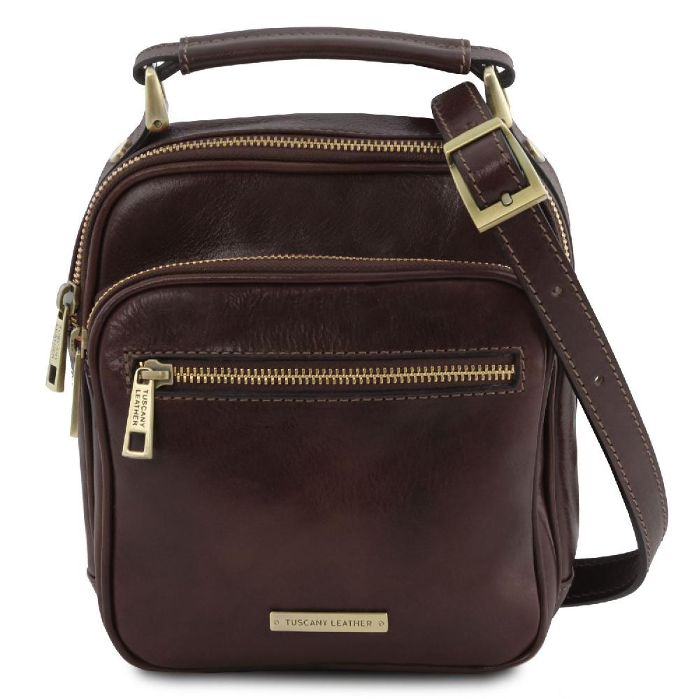 Tuscany Leather Borsello da Uomo in Pelle Ritorno libero
