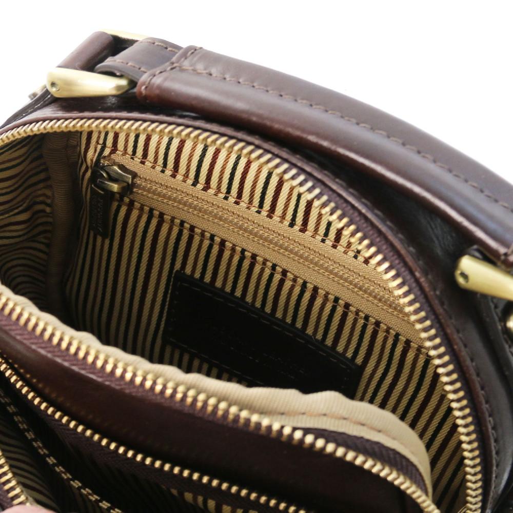 Tuscany Leather Borsello da Uomo in Pelle Ritorno libero