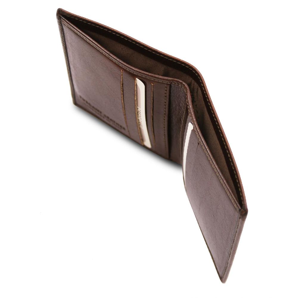 Tuscany Leather Esclusivo Portafoglio Uomo in Pelle 2 Ante Fino al 50% di sconto