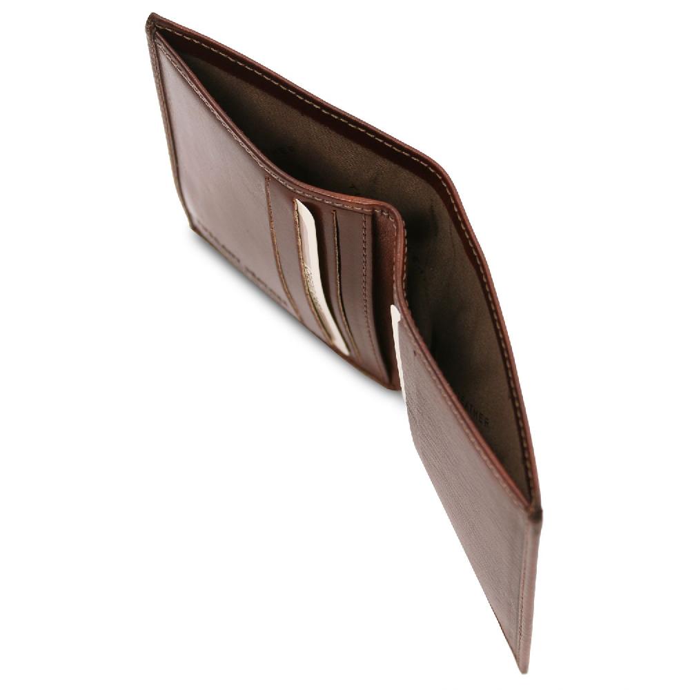 Tuscany Leather Esclusivo Portafoglio Uomo in Pelle 2 Ante Fino al 60% di sconto