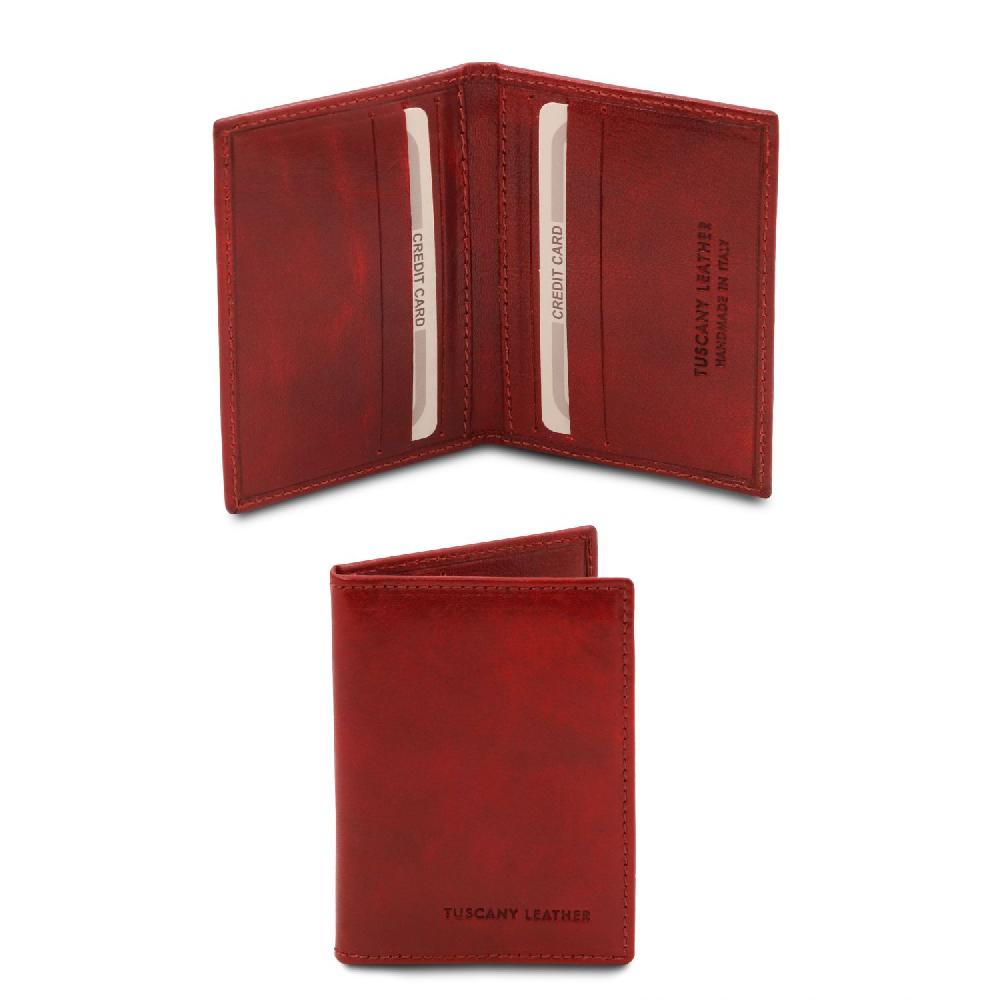 Tuscany Leather Esclusivo Portacarte in Pelle Sostegno trimestrale