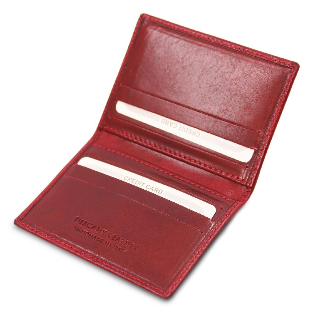 Tuscany Leather Esclusivo Portacarte in Pelle Sostegno trimestrale