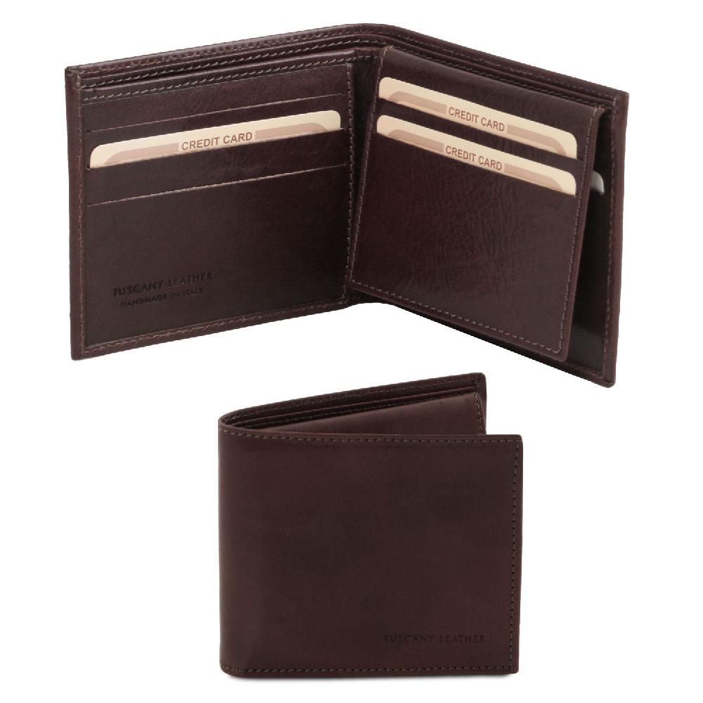 Tuscany Leather Esclusivo Portafoglio Uomo in Pelle 3 Ante 50% di sconto con spedizione gratuita