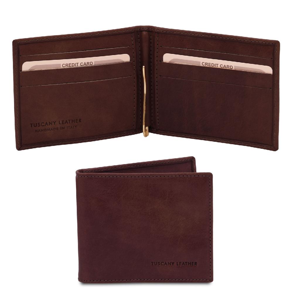 Tuscany Leather Esclusivo Portacarte in Pelle con Fermasoldi 2025
