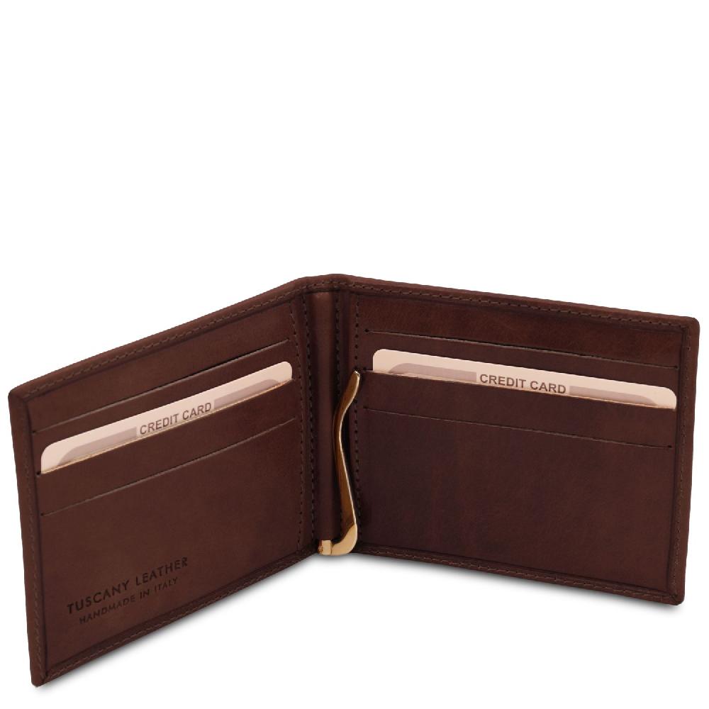 Tuscany Leather Esclusivo Portacarte in Pelle con Fermasoldi 2025