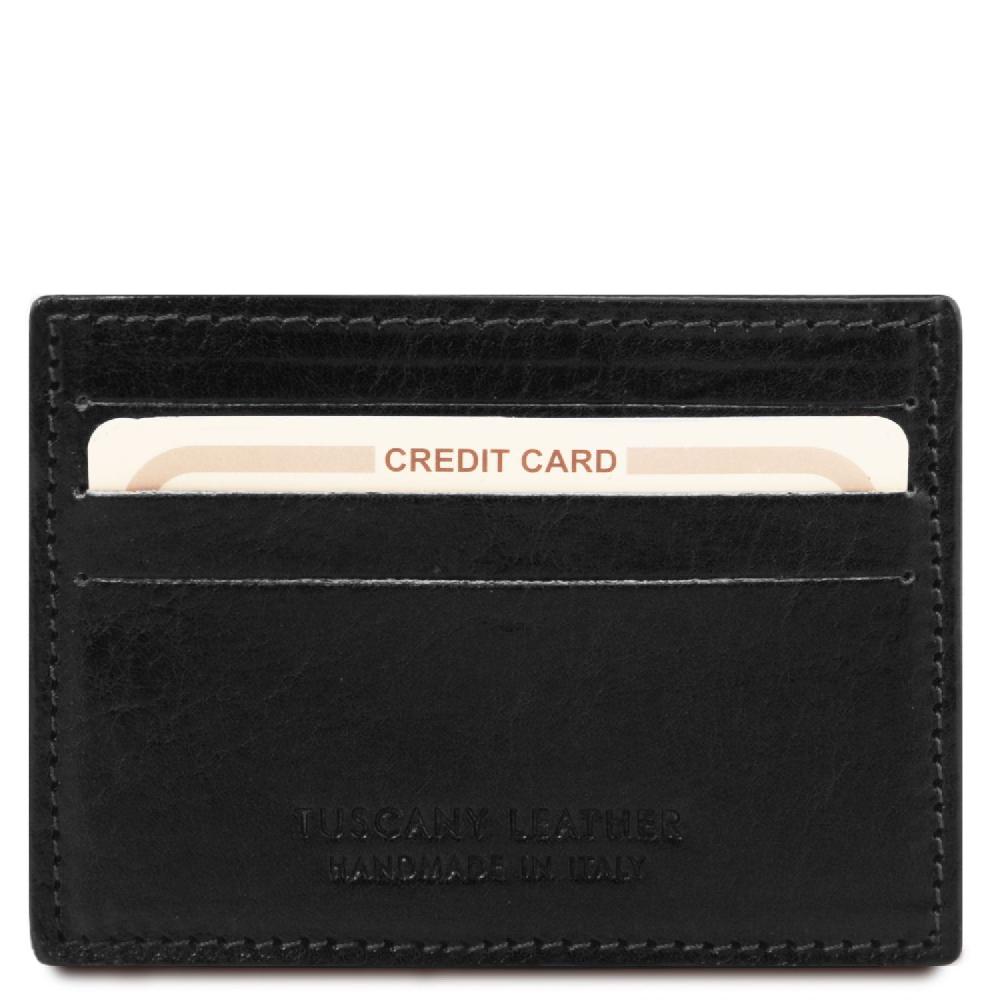 Tuscany Leather Esclusivo Portacarte di Credito in Pelle Pezzi Unici